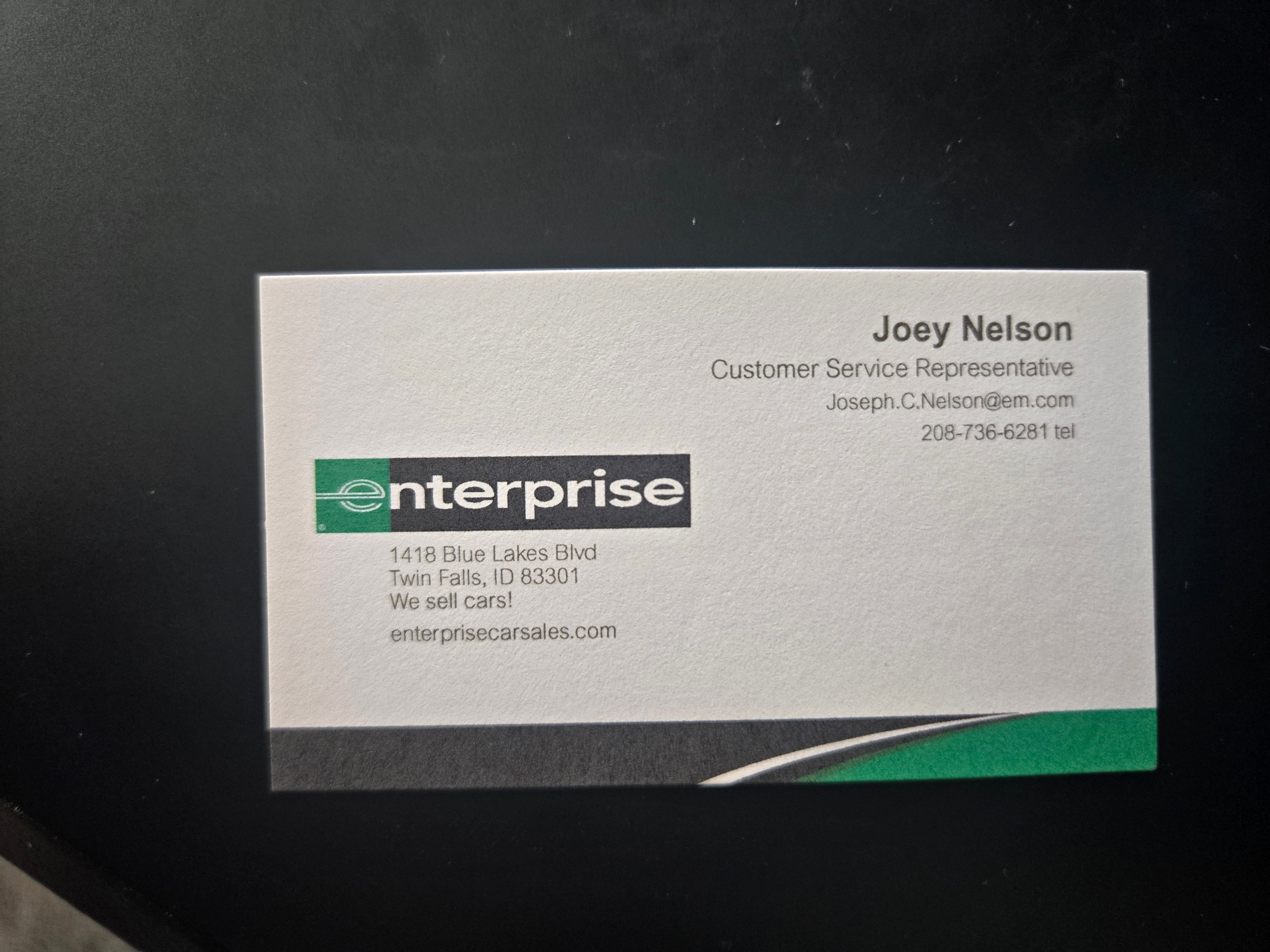 Joey Nelson - Enterprise