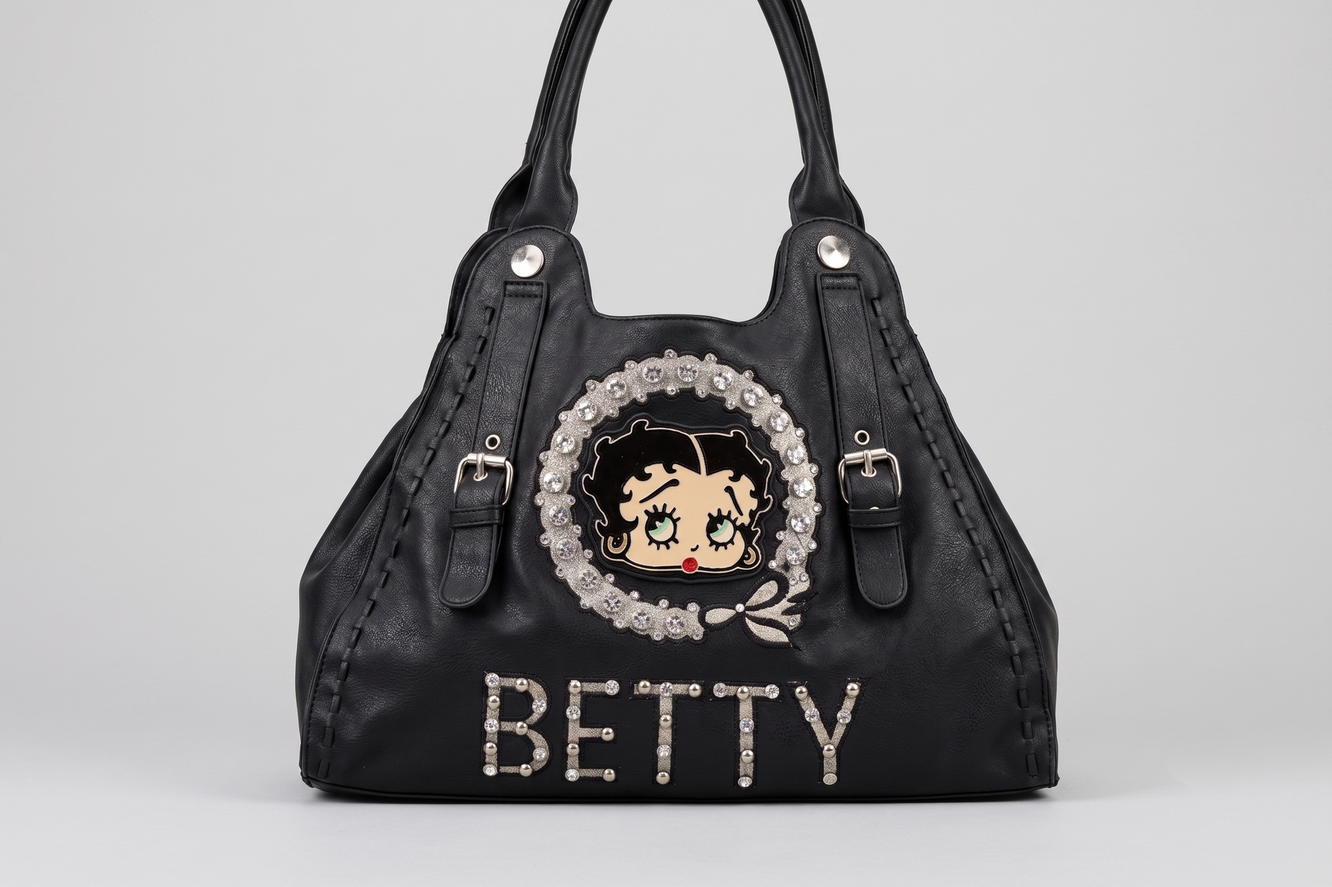 BLK BETTY BOOP RHINESTONE FACE RETIRED
