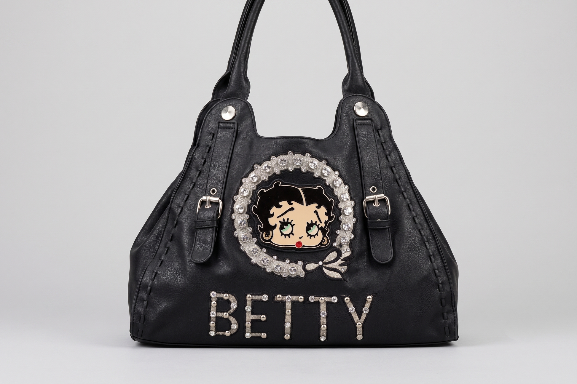 BLK BETTY BOOP RHINESTONE FACE RETIRED-1