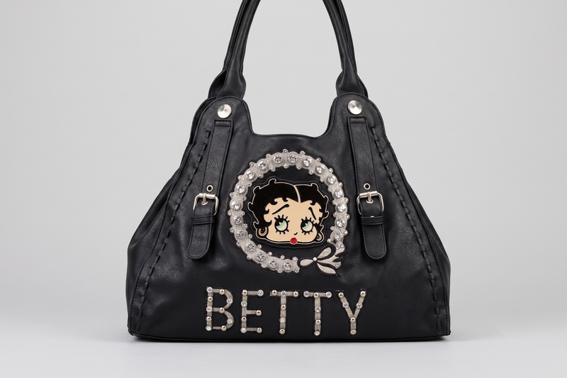 BLK BETTY BOOP RHINESTONE FACE RETIRED-1