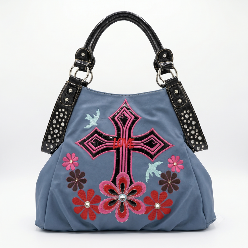 BAG EMBROIDERED CROSS-1