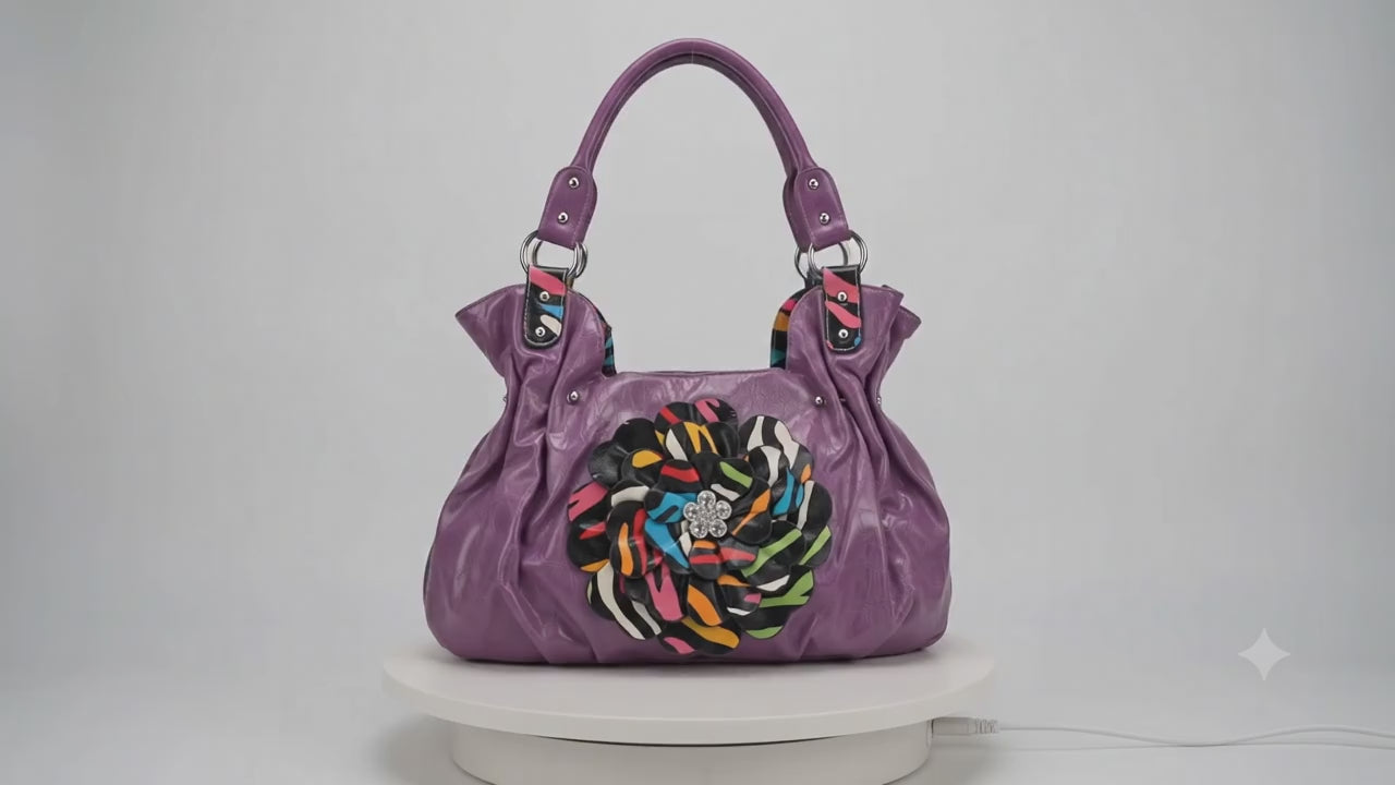 PURPLE FASHION PATENT LEATHER-4