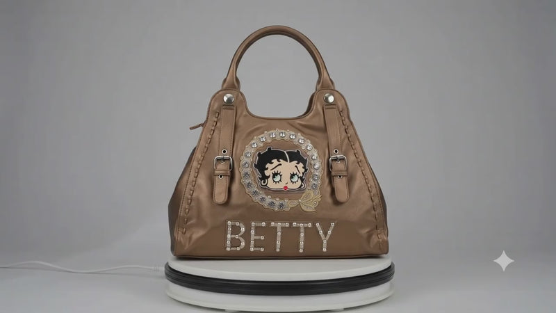 BRONZE BETTY BOOP RHINESTONE FACE RETIRED-3